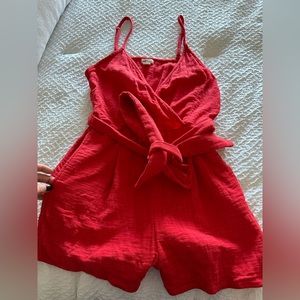 Red romper